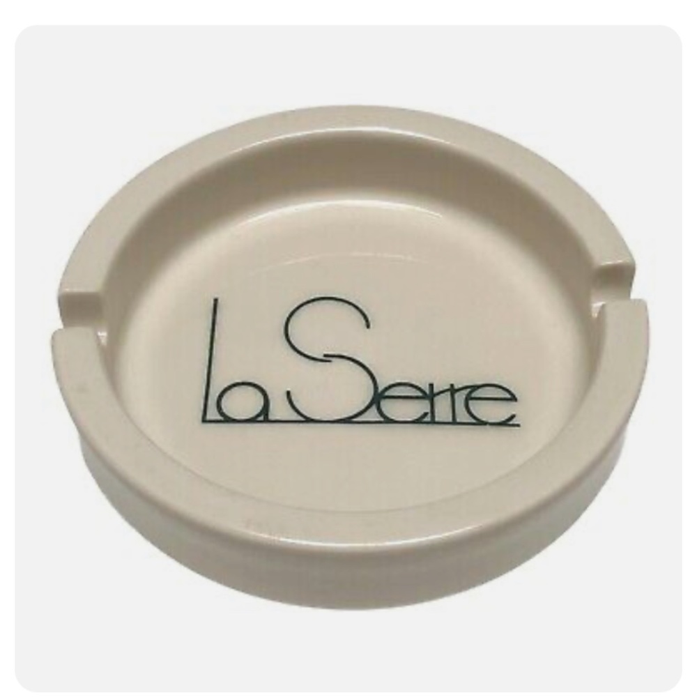 La Serre French Restaurant Collectable Vintage Ashtray Studio City LA Porcelain